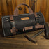 15-Pockets 15L WELKINLAND Heavy-Duty Waxed Canvas Tool roll, Tool Wrap Roll, Tool Up Roll Bags, Tool Bag Roll, Tool