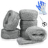78 Feet Steel Wool Fill Fabric Kit, Coarse Steel Wire Wool for DIY Gap Fill, Mice Holes, Wall Cracks