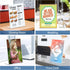 8.5 11, (12 Pack) Relx Acrylic Sign Holder x Slant Back Acrylic Display Stand, Clear Frames Plastic Sign Holder
