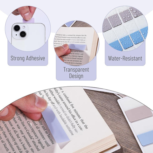 Mr. Pen Sticky Index Tabs, 360 Pcs, Pastel Sticky Tabs for Notebooks, Page Markers, Binders, and Books