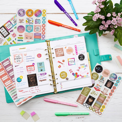 Avery Mom Planner Stickers Variety Pack, 30 Sheets, 1,682 Stickers for Journal, Planner or Calendar (6780)
