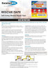 Self-Fusing Silicone Tape, Emergency Plumbing Pipe & Radiator Hose Repair, 1" x 12' by Rescue Tape