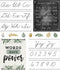 Carson Dellosa 39-Piece Farmhouse Cursive Alphabet and Number Line Bulletin Board Set for Classroom Decor