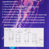 1ft Bubble Fish Lamp, LED Aquarium Sensory Light, Colorful Bubble Tube for Bedroom, Kids Room, Living Room, Party