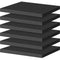 ToLanbbt Polyurethane Foam Sheets - 6P Cuttable Tool Box Case Foam Inserts, Black Cushion Foam, 16 x 12 x 1 Inch