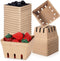 Reallnaive 20 Pack Natural Pulp Fiber Berry Basket 1 Pint, Small Molded Produce