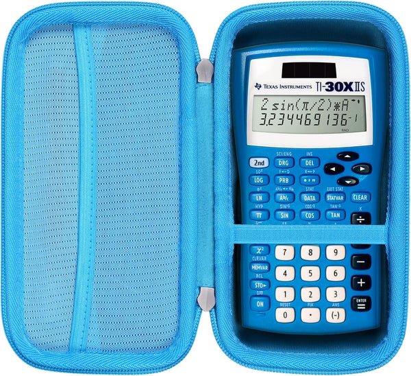 Khanka Hard Travel Case for Texas Instruments TI-30XIIS Scientific Calculator, Case Only (Blue)