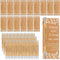 ReliThick 100 Sets Employee Appreciation Gift, Inspirational Bamboo Ballpoint Pen, Thank You Greeting Card