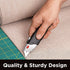 INTERNET'S BEST Premium Utility Knife Set, Retractable Box Cutter with Rubber Handle, Includes 2 Razor Knives
