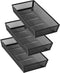 ihomecooker Mesh Tray Silverware Drawer Organizer - Utensil Cutlery Tray with Interlocking Arm Dividers for Home and