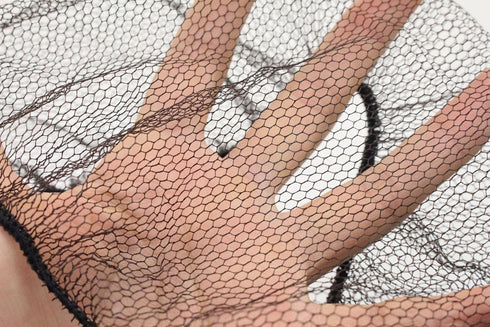 100 Disposable Nylon Honeycomb Royal Beard Protector Nets, Latex Free (Brown)