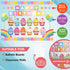 Decorably 84 Pcs Cupcake Birthday Bulletin Board Set - Birthday Chart for Classroom Birthday Wall Decorations
