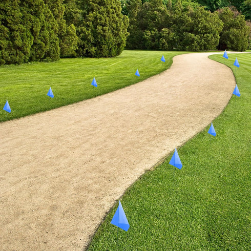 Marking 50 Pack Flags: Yard Flags 12 x 2.5 x 3.5 Inch for Lawn and Landscape Surveying