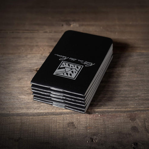 Rite in the Rain Weatherproof Wallet Notebook, 2" x 3.375", 6 Pack, Black Cover, Blank Pages
