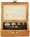 United Scientific AWB100 Wooden Analytical Weight Box - Set of 9 Weights