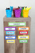 Teacher Created Resources Polka Dot Buckets & Caddy Set (9487)
