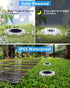 8 Packs, 12 Biling Solar Ground Lights Outdoor LEDs Bright Flat Solar Lights Outdoor Waterproof Solar Powered for Yard