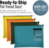 BankSupplies Canvas Interoffice Mailer, 14 oz. | 14W x 11H | Teal | Transit Bag | Large Zipper Bag with Grommet | Use with Padlock or Zip Tie for Security | Interoffice Mail Bag