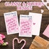 BWTRVL 50 2" 3.5" Packaging A05 Pink Mini Thank You Cards - Thank You for Supporting My Small Business Cards, Pcs x
