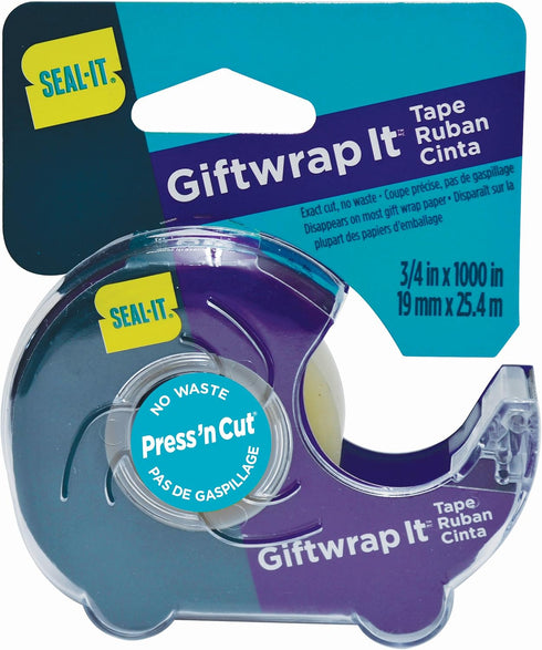 GiftWrap It Stationery Tape, 3/4 x 1000 Inches On Dispenser, 6pk, Total 6000 Inches