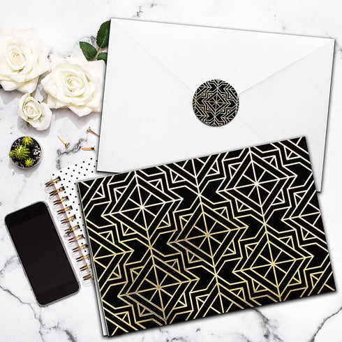 50 4x6 10 Pack, Smart Scribble Blank Cards and Envelopes, Assorted Greeting Cards for All Occasions, Blank Note Cards