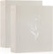 Lanpn Aesthetic Letter Size A4 3 Ring Binder, 2 Packs Linen Hardcover 1 inch Round Rings for Office School (Beige)