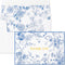 Crisky 50 Pack Blue Floral Thank You Cards Gold Foil Greeting Notes