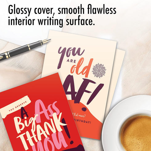 NobleWorks 10 Mixed Occasion Greeting Cards Bundle, Assorted Boxed Notecard Set for Women, Delightful Notes