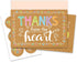 60 Pack 6x4in 10 Decorably Rustic Thank You Cards Bulk with Envelopes & Stickers, Folded Cute Kraft & Pastel Designs