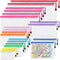 JARLINK 20 Pack Mesh Pouch, Waterproof Zipper File Bags for Office, School, Travel