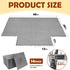 Wibeelee 14 36 48 Inches PCS Interlocking Outdoor Playhouse Mats X Waterproof Non-Slip Plastic Tiles, Playground