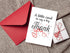 HOMEVAGE 5"x7" Thank You Card with Red Envelope Simple Appreciation & Gratitude Greeting Card Folded Premium Cardstock