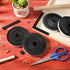 4 Rolls 120 Inch Felt Strip with Adhesive Backing for Protecting Furniture and DIY (Black, 0.5 Inch)