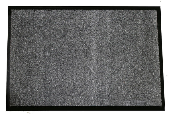 Durable Corporation Wipe-N-Walk Vinyl Backed Indoor Carpet Entrance Mat - 2' x 3', Charcoal Color