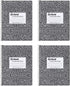 Oxford Spiral Composition Notebooks, 4 Pack, Wide Ruled Paper, 9-3/4 x 7-1/2 Inches, 80 Sheets, Black Marble Cover