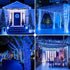 100FT 300LED 8 Kwaiffeo Blue Christmas Lights, String Light Outdoor Indoor, Modes Connectable Blue Lights for Christmas