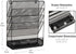 Mind Reader 4-Tier Vertical File Storage, Desktop Organizer, Wall Mount, Metal Mesh, 12.5" L x 4" W x 16.5" H, Black