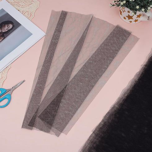 15 19.7 16.5 Inch Black Pcs Hair Stretch Weaving Net, x Deluxe Triple Helix Weaving Mesh, Treated Hair Net Accessories