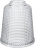 Aspen Creative 23526-60-1, Clear w/Grid Pattern Glass Shade for Lighting Fixture, Pendant, Vanity, Wall