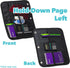 Case it Dual Monster Eye Zipper Binder, 2 Sets of Rings, Included Pencil Pouch, Purple, DUAL-101-ME-PUR