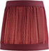 Aspen Creative 51523-2, 3" 4" 4" Set 2 Mushroom Pleated Transitional Clip-On Chandelier Shade in Rich Red, Top x Bottom