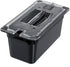 Carlisle FoodService Products Storplus Food Pan, Storage Container with Spoonable Corners, 1/3 Size 6 Inches Deep, Black