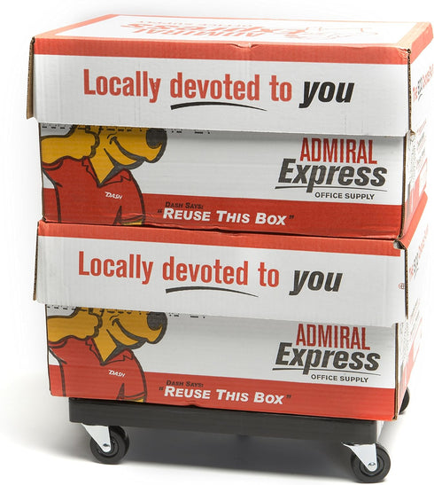 DeVaultEnterprises 5 Multi Purpose Dolly with Wheels, Rolling Utility Dolly Cart, Non-Slip Platform, Swivel Casters