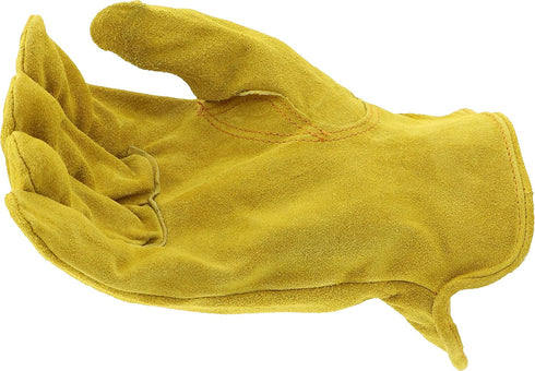 IRONCAT 9405 Grain Split Driver Glove, Large, Split Cowhide Leather, 1 Pair, Elastic Wrist