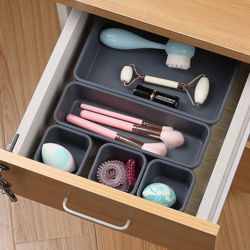 Mr. Pen Interlocking Desk Drawer Organizer, 8 pcs for Kitchen, Office, and Storage, Drawer Organizers