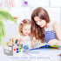 7 Rotating Art Supply Organizer Storage Caddy for Kids, Bins Craft Crayon Marker Organizers for School Desk, Lazy Susan