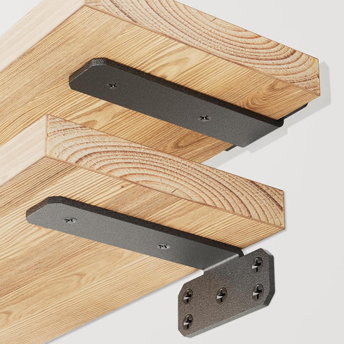 SKYSEN 4 Pack 6" Floating Shelf Bracket, Shelves Brackets, Wood Shelving Brackets