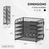 SUPEASY 2 Pack 5 Tier Desk Organizer - Mesh Paper/File Organizer with Handle & Removable Pen Holders