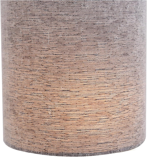 Aspen Creative 31191A 5" 5" 5" Small Clip-On Drum Lamp Shade in Grey, Top x Bottom x Slant Height, for Chandeliers