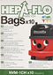 Numatic NVM-1CH HepaFlo' Disposable Filter Bags Pack; for "Henry" HVR200A, "Hetty" HET200A, "James" JVP180, and "Henry